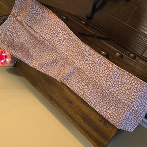 Kate Spade Leopard/Jacquard Print Straight-leg Trousers